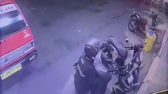 Polres lebak Kejar Pelaku Curanmor Jejak CCTV