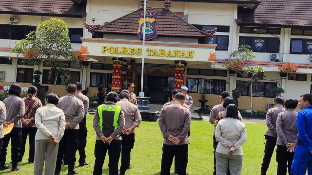 Simulasi Kesiapsiagaan Bencana 2026 Polres Tabanan Tingkatkan Respons Cepat Personel