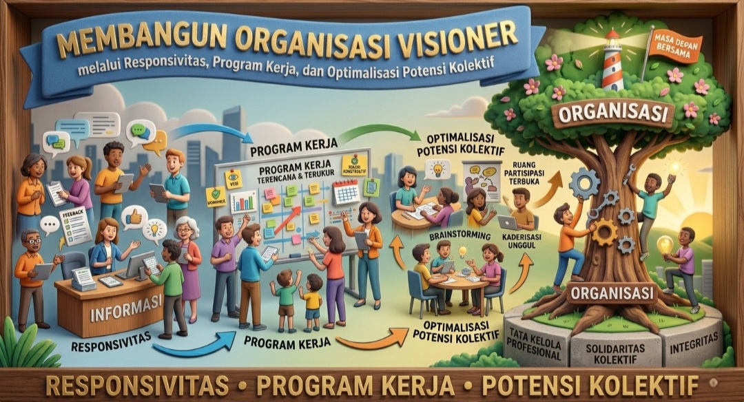 Membangun Organisasi Visioner melalui Responsivitas, Program Kerja, dan Optimalisasi Potensi Kolektif