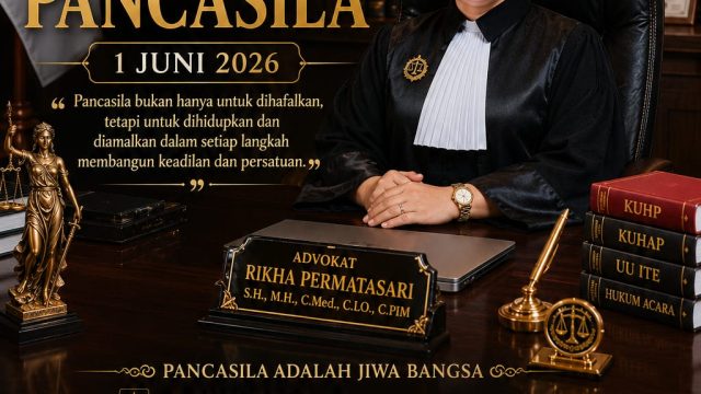 Hari Lahir Pancasila 2026, Advokat Rikha Permatasari: Pancasila Harus Menjadi Kompas Moral Penegakan Hukum