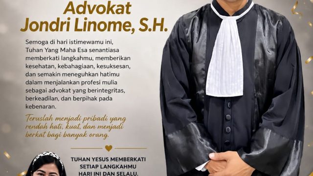 Advokat Rikha Permatasari Sampaikan Ucapan Ulang Tahun dan Doa untuk Advokat Jondri Linome