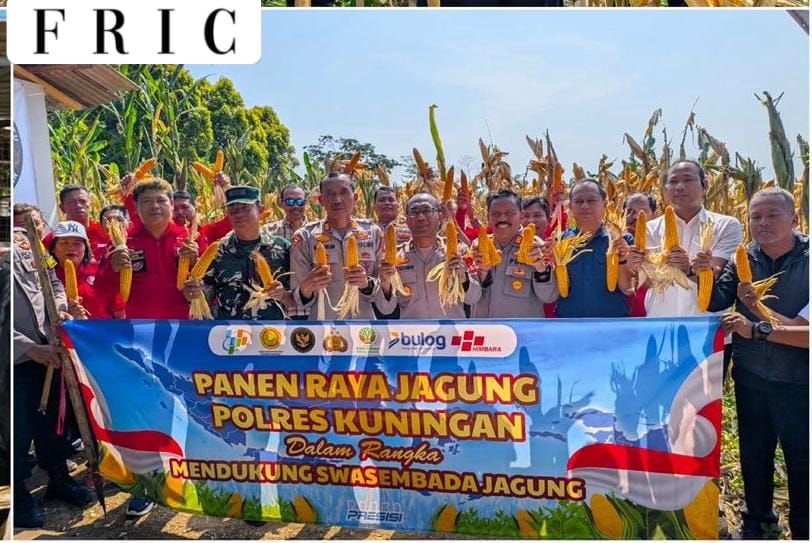 Kapolres Kuningan Turun Langsung Bersama Jajaran dan Petani di Lahan Produktif