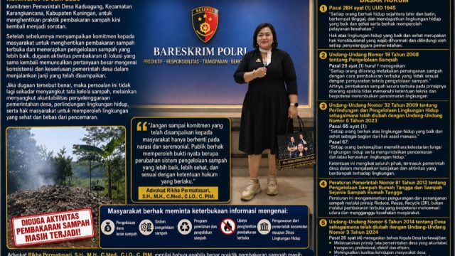 Janji Tinggal Abu? Dugaan Pembakaran Sampah di Desa Kaduagung Masih Berlangsung, Komitmen Kades Dipertanyakan Publik