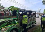 Satlantas Polres Batu Bara Berikan Edukasi Keselamatan kepada Pengemudi Odong-Odong