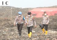 Kapolda Banten Tinjau Penanganan Kebakaran TPA Jatiwaringin, Pastikan Upaya Pemadaman Berjalan Maksimal