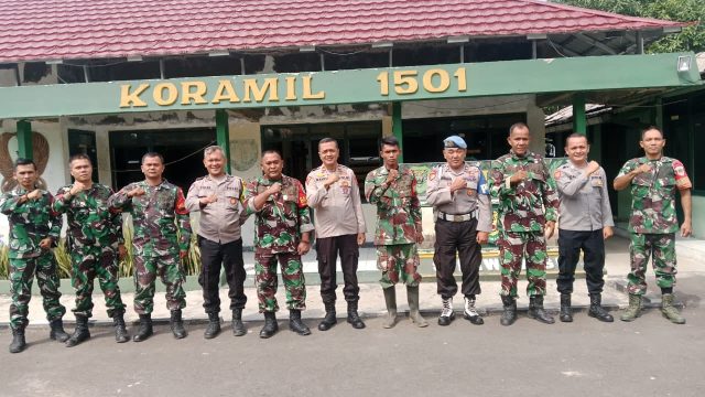 Perkuat Sinergitas, Jajaran Polres Kuningan Intensifkan Koordinasi dengan Koramil di Seluruh Wilayah