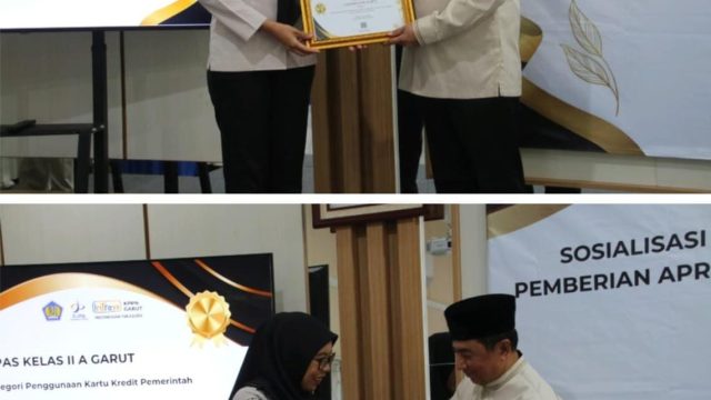Lapas Garut Borong Dua Penghargaan KPPN Garut, Bukti Pengelolaan Keuangan Negara Semakin Akuntabel