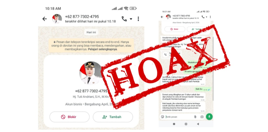 Waspada Penipuan Berkedok Wakil Bupati, Diskominfo Kuningan Minta Warga Jangan Mudah Percaya