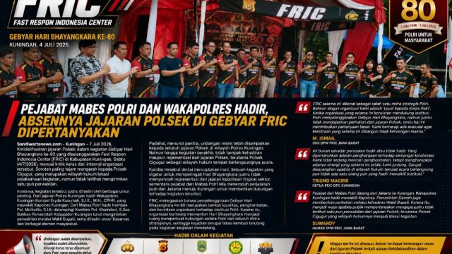 Pejabat Mabes Polri dan Wakapolres Hadir, Absennya Jajaran Polsek di Gebyar FRIC Dipertanyakan