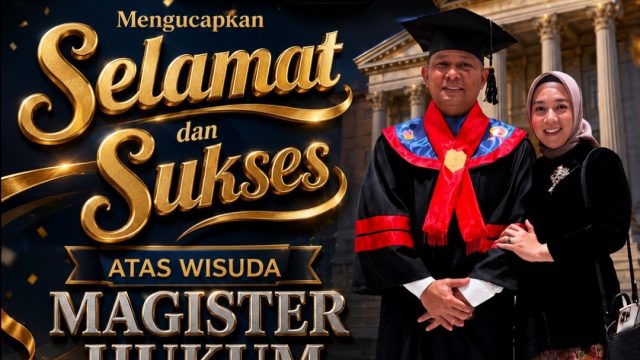 Kapolres Tangerang Selatan AKBP Boy Jumalolo Resmi Sandang Gelar Magister Hukum, FRIC Sampaikan Apresiasi dan Ucapan Selamat