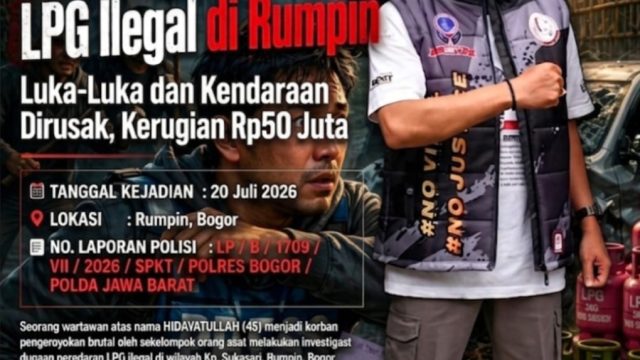 Wartawan Dikeroyok Saat Ungkap Dugaan LPG Ilegal di Rumpin, Luka-Luka dan Kendaraan Dirusak, Asep NS: Wartawan Bukan Penjahat!!! 