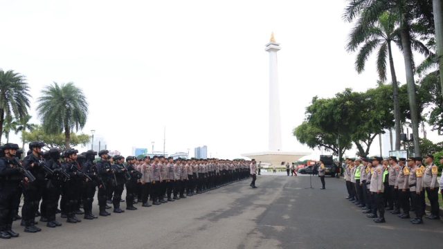 619 Personel Gabungan Amankan Tiga Aksi Unjuk Rasa di Jakarta Pusat
