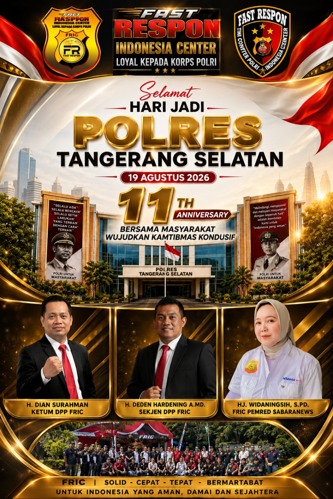 Menapaki Usia ke-11, Polres Tangerang Selatan Didorong Semakin Profesional dan Humanis