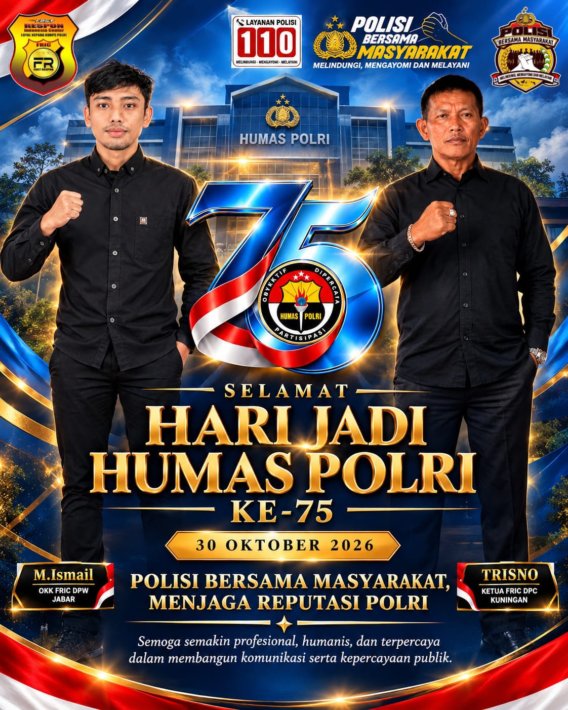HUT Humas Polri ke-75, FRIC DPC Kuningan Sampaikan Apresiasi dan Harapan untuk Polri yang Semakin Dekat dengan Masyarakat